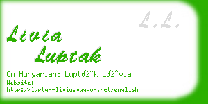 livia luptak business card